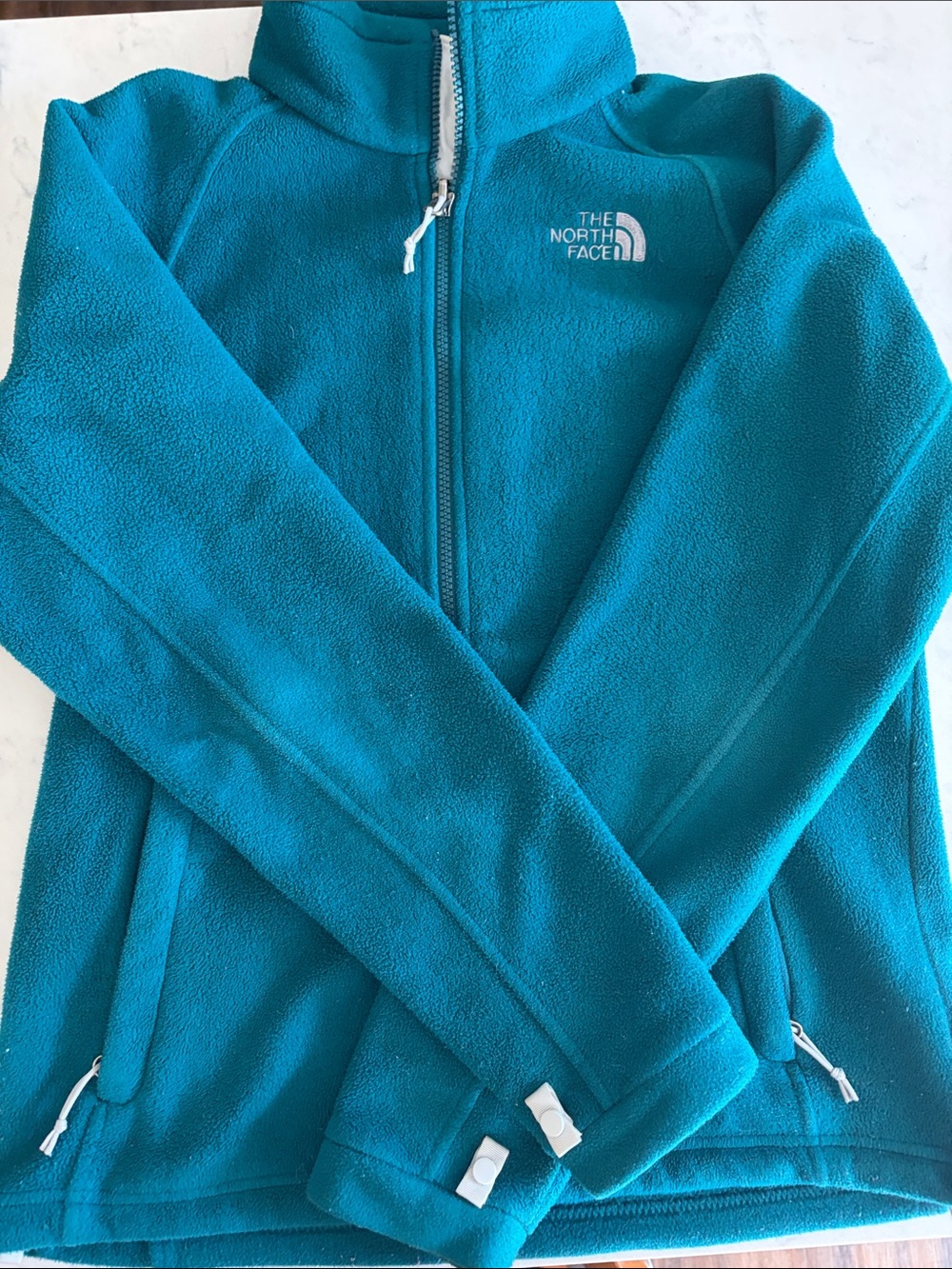 The North Face Teal Full-Zip Fleece Jacket